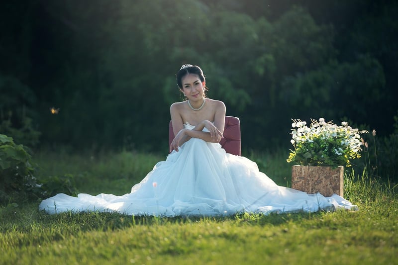 Guests in stylish wedding attire